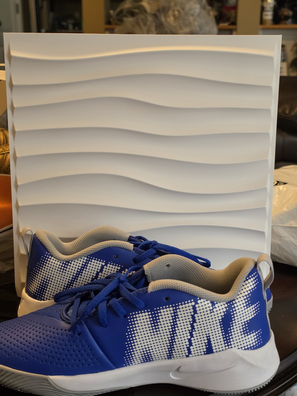 Nike Youth Blue Logo Training Shoes
